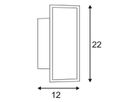 Wandleuchte SLV BOX, R7s 80W IP44 anthrazit