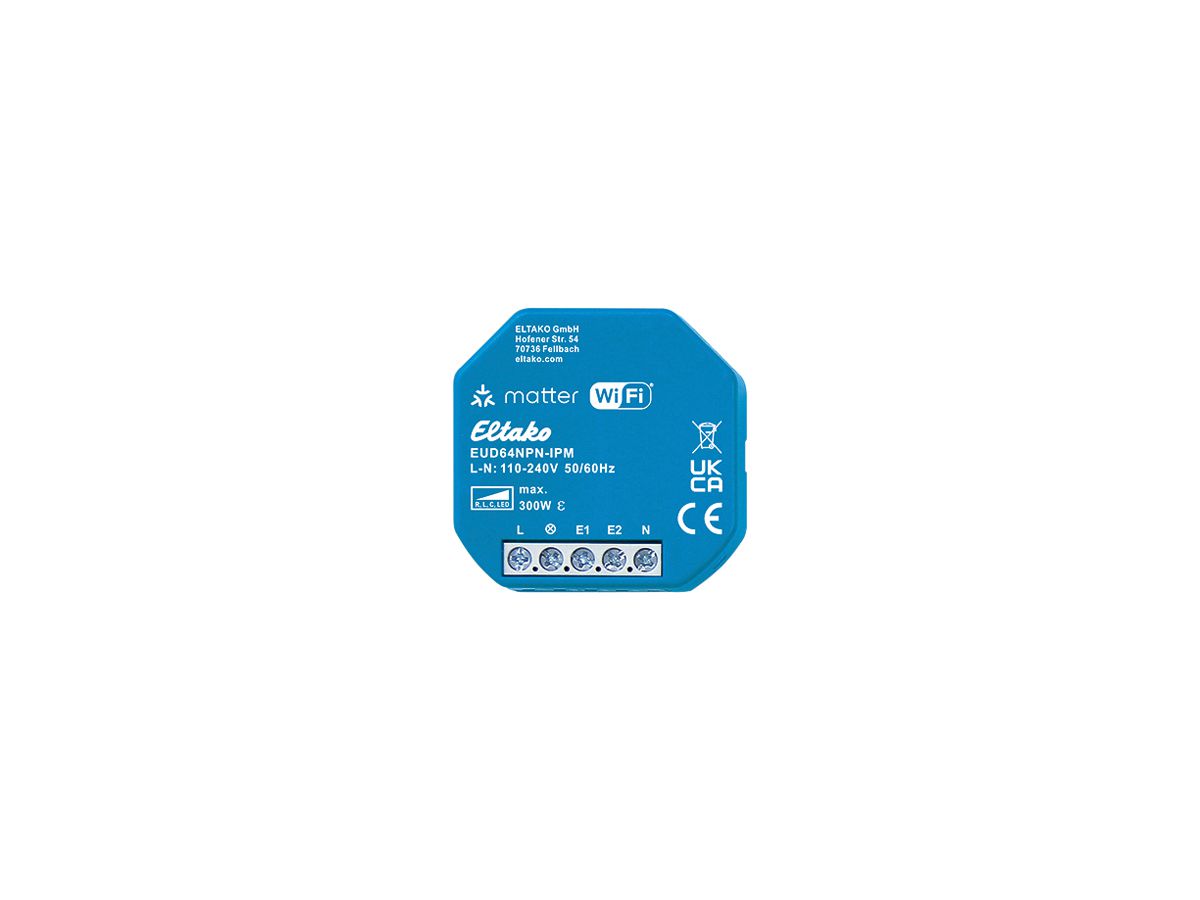 EB-RF-Dimmaktor Eltako EUD64NPN-IPM 1×Ausgang 0…300W universal 100…230V
