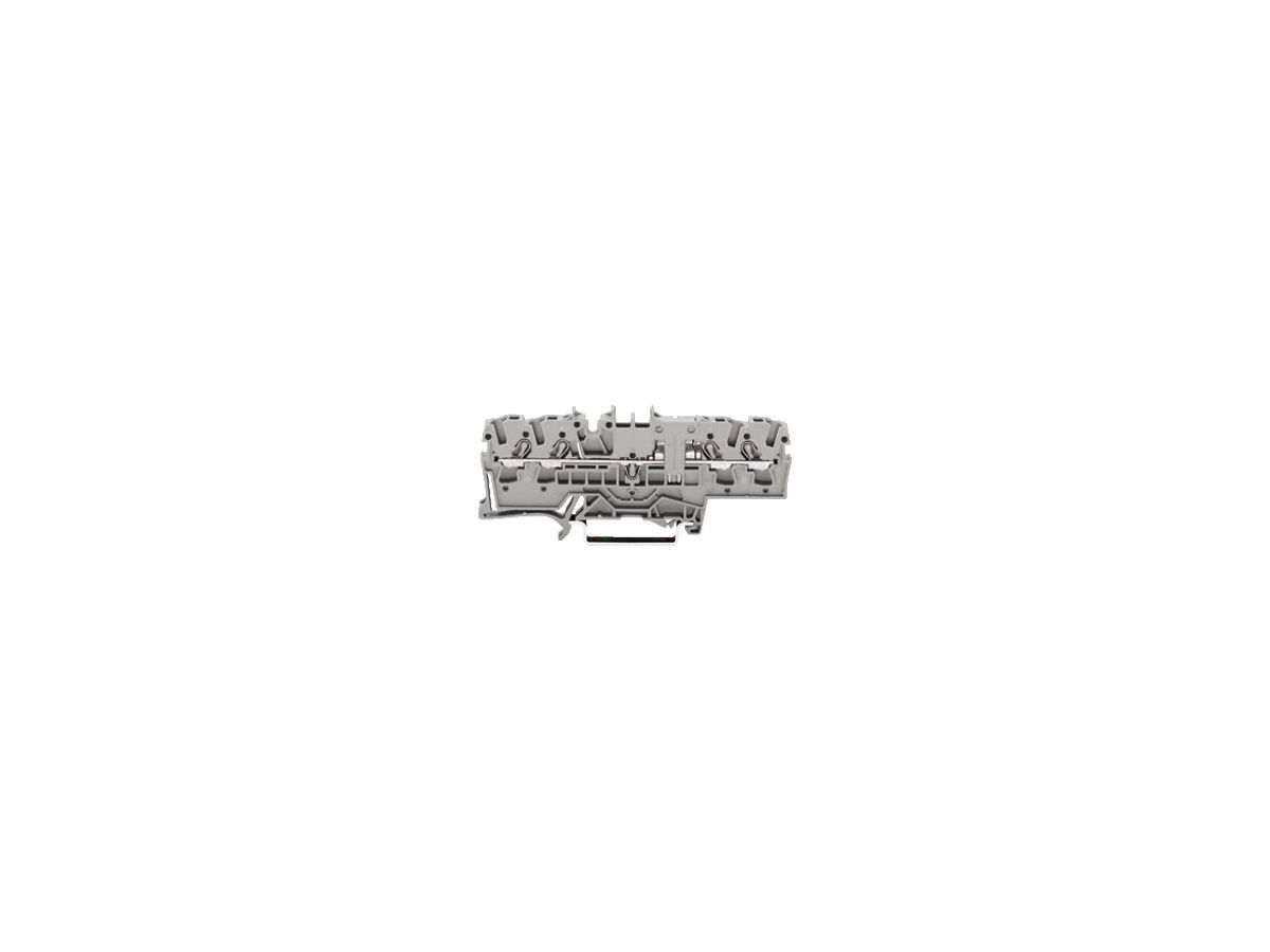 Durchgangsklemme WAGO TOPJOB-S 2.5mm² 4L grau konturengleich