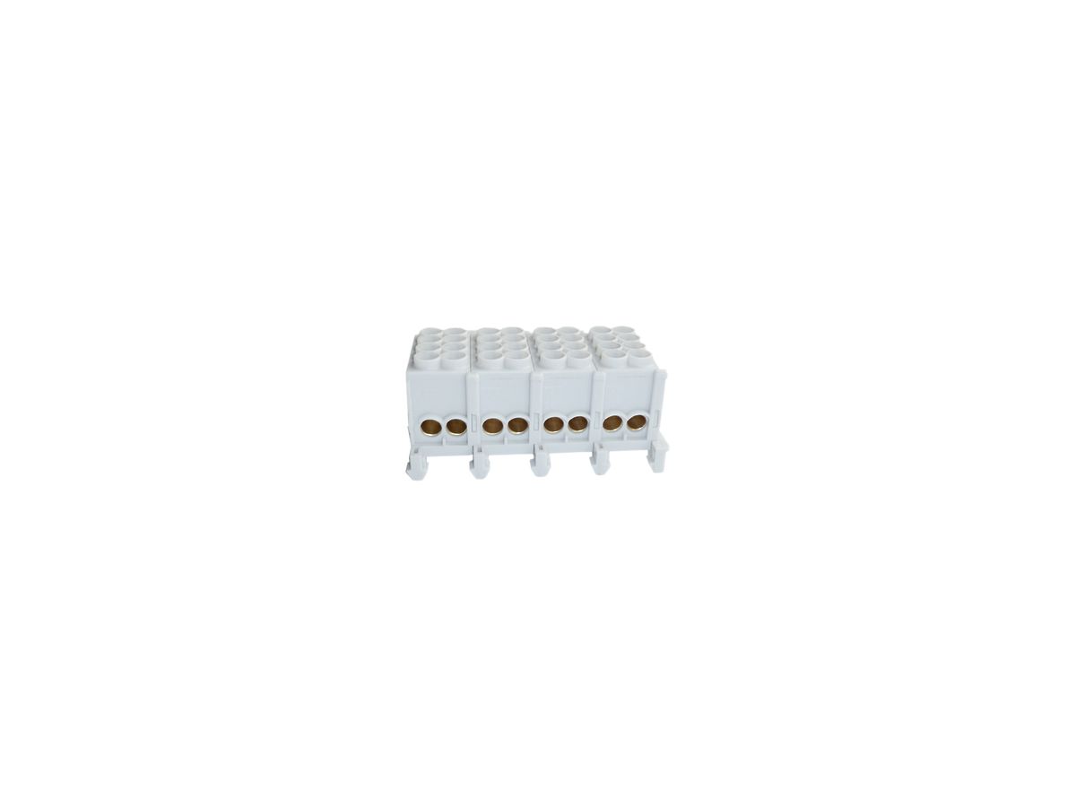 Hauptleiter-Klemme HLAK 4L, 4×25 mm², grau