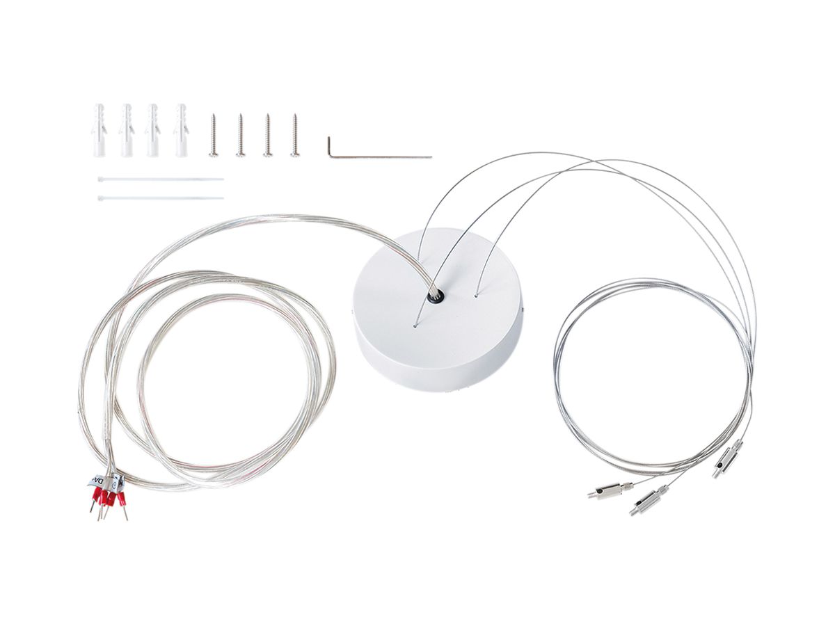 Pendelabhängung ESYLUX SVENJA WIRE PENDULUM SET 2000, mit Drahtseilen