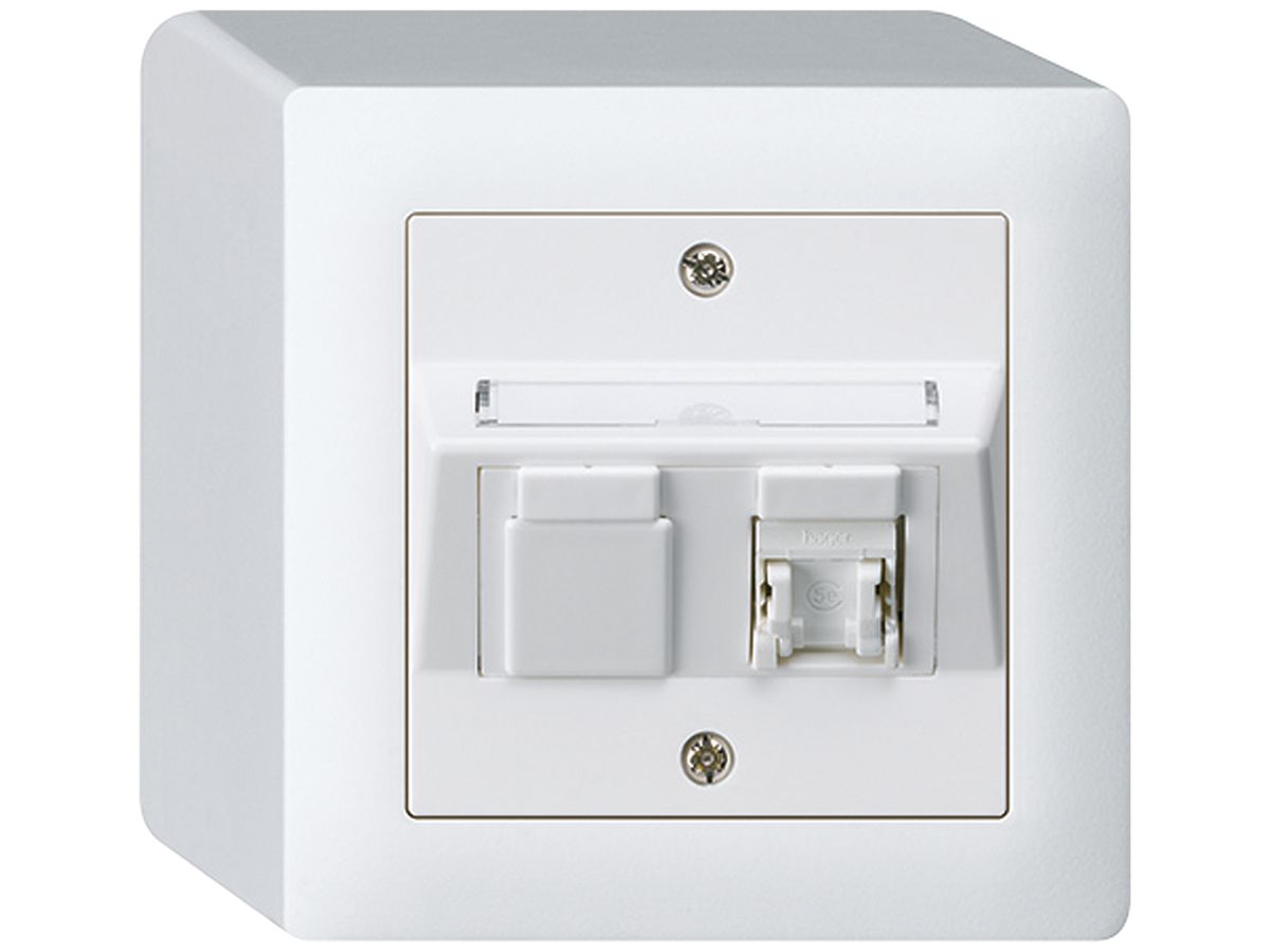 AP-Dose kallysto Kat.5e 1RJ45/u weiss