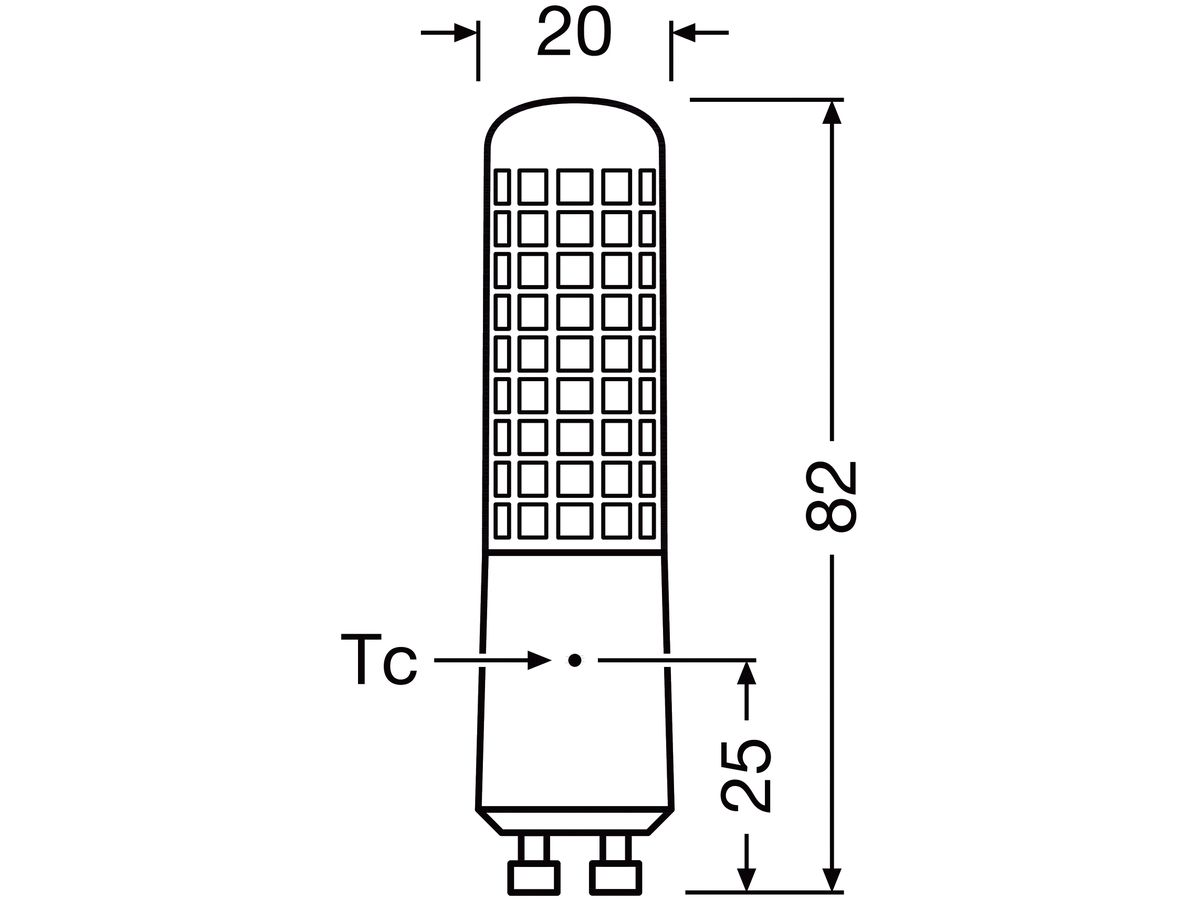 LED-Lampe SPECIAL T SLIM 60 DIM GU10 7W 827 806lm 320°