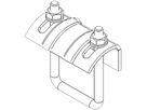 Stahlbügelklemme Lanz 75/100mm verzinkt