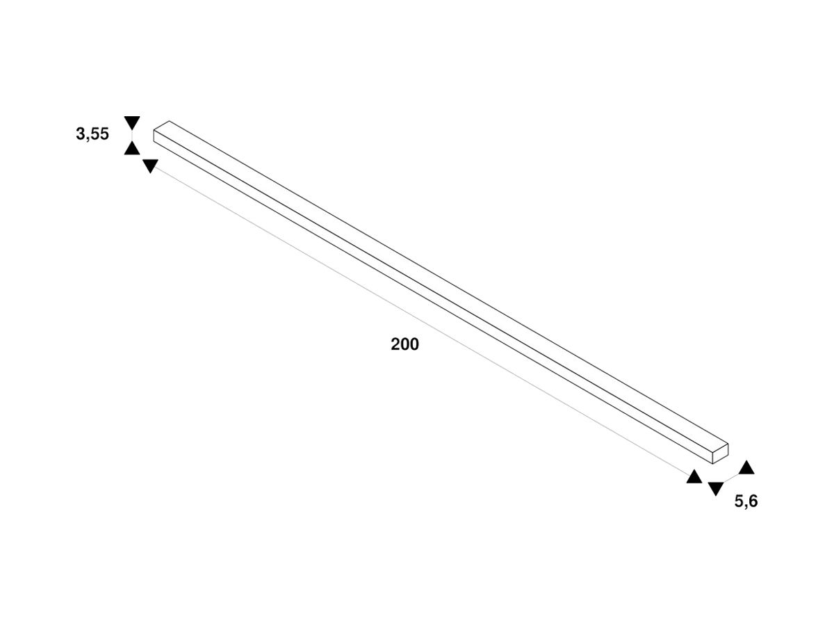 EB-Stromschiene SLV S-TRACK DALI 3-phasig 230V Aluminium 2000mm weiss