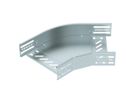 Bogen BET RB 45° 60×200mm Stahl bandverzinkt