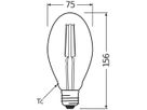 LED-Lampe LEDVANCE Vintage OVAL E27 4W 470lm 2400K Ø75×156mm klar Gold