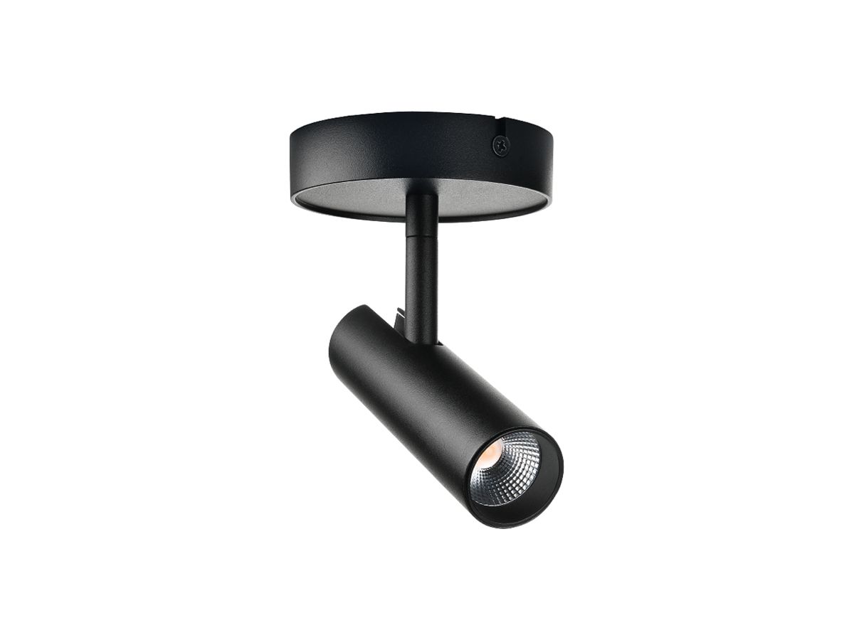 LED-Spot SG Tube Micro 7W 370lm 930 36° DIM Ø102×135×25mm schwarz