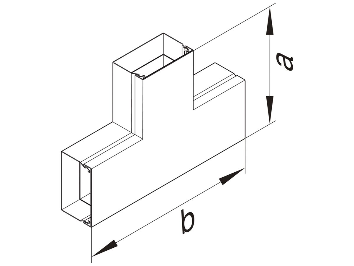 T-Stück tehalit FWK-Plus 60×60mm verzinkt