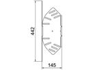 Bogen BET RB W verstellbar 110×150mm Stahl bandverzinkt