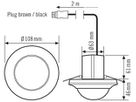 UP-Bewegungsmelder ESYLUX MD-C 360i/24, mit WINSTA Code A/S, weiss