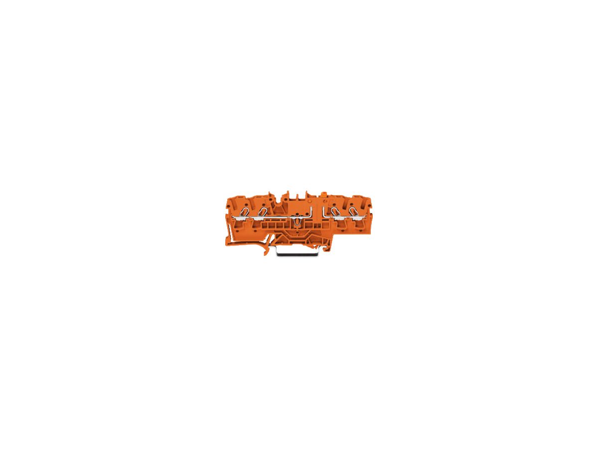 Trennmessklemme WAGO TOPJOB-S 4L 2.5mm² orange