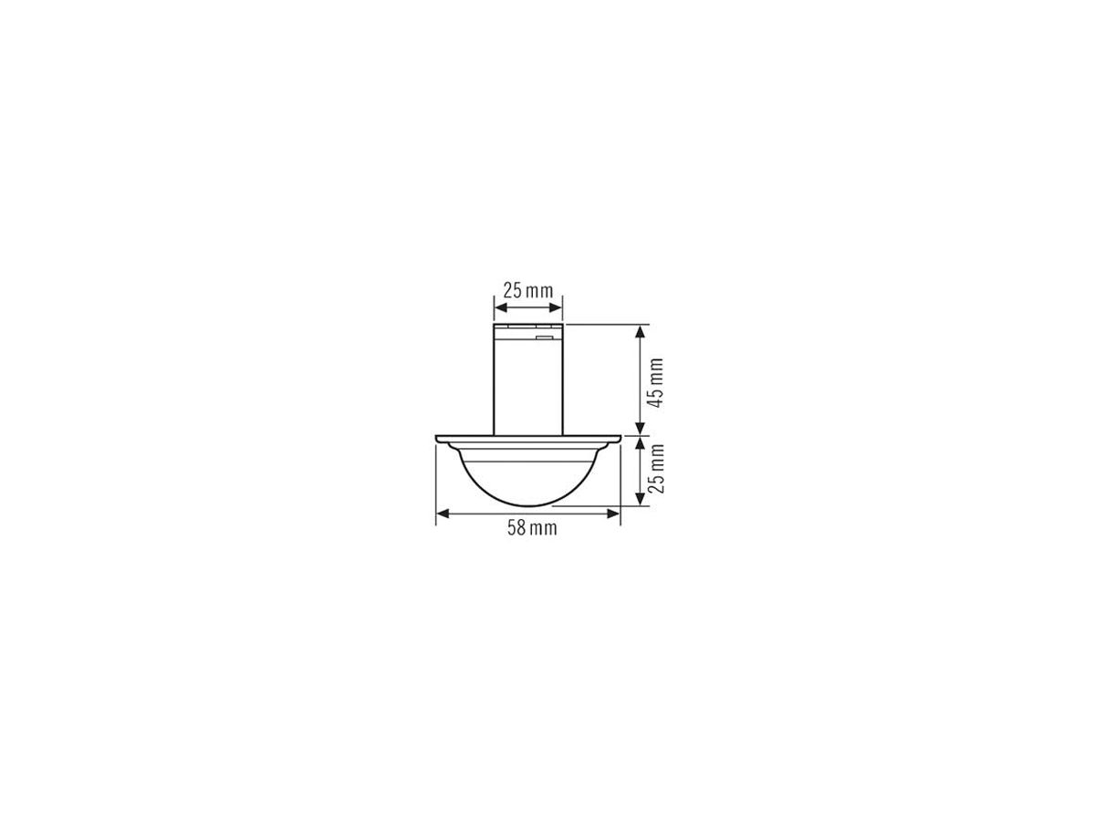EB-Präsenzmelder KNX ESYLUX PD-C 360i/12 mini KNX, opal matt