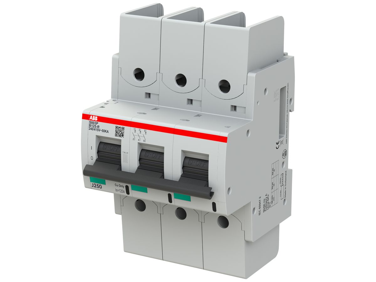 Leitungsschutzschalter ABB S803P-B125-R 3P 400V B-125A 50kA 5TE