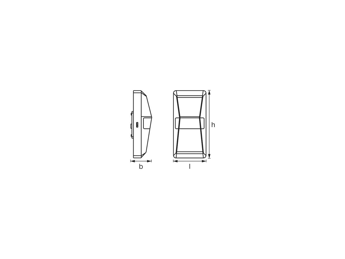 LED-Wandleuchte LDV ENDURA PRO UPDOWN SENSOR, 10W 840 IP55 weiss