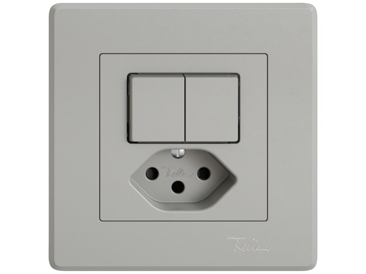 UP-Kombination EDIZIO.liv SNAPFIX® 2×Schema 3+T13 mit Shutter hgu