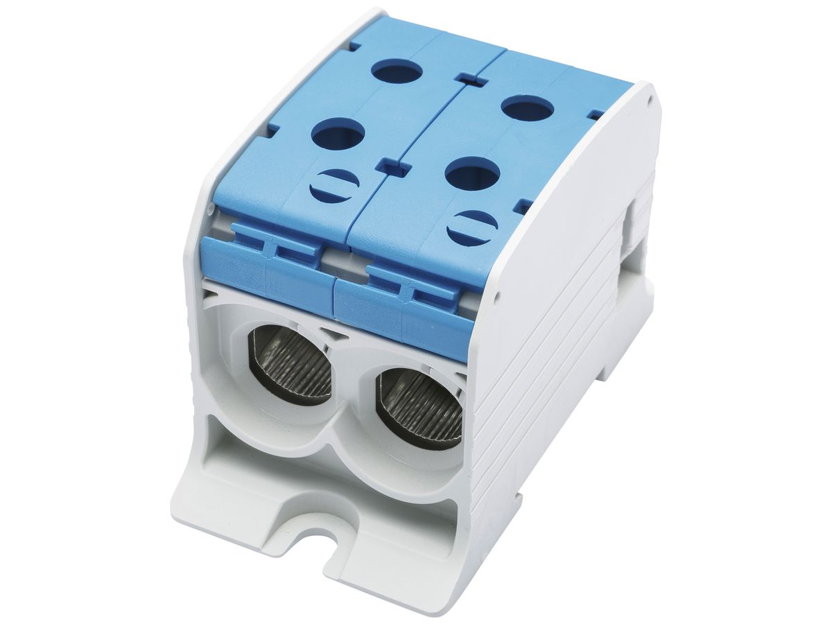 Verteilerblock Bals RKA 95 1P 200A 2×Eingang 2×Ausgang 10…95mm² blau