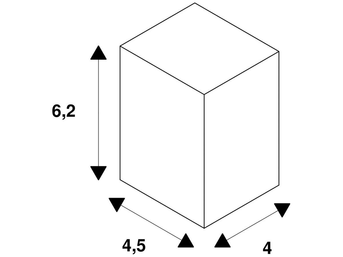 Wandhalterung SLV P-LIGHT 45×40×62mm Kunststoff weiss