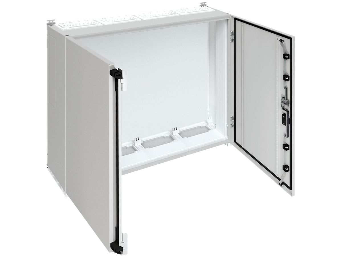 Wandschrank Hager univers mit Volltür SK II IP55 950×1050×275mm RAL 7035