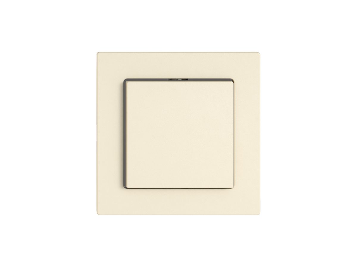 Montageset EDIZIO.liv SNAPFIX® f.Schalter&Taster m.1 Knopf m.Seitenlinse cr