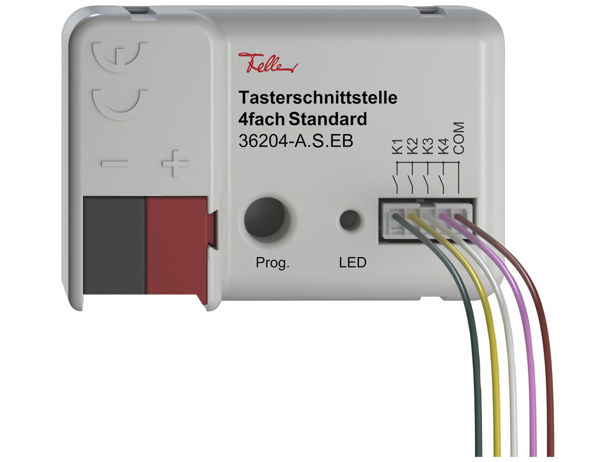 Tasterschnittstelle Feller Standard KNX Secure 4× 44×29×16mm IP20