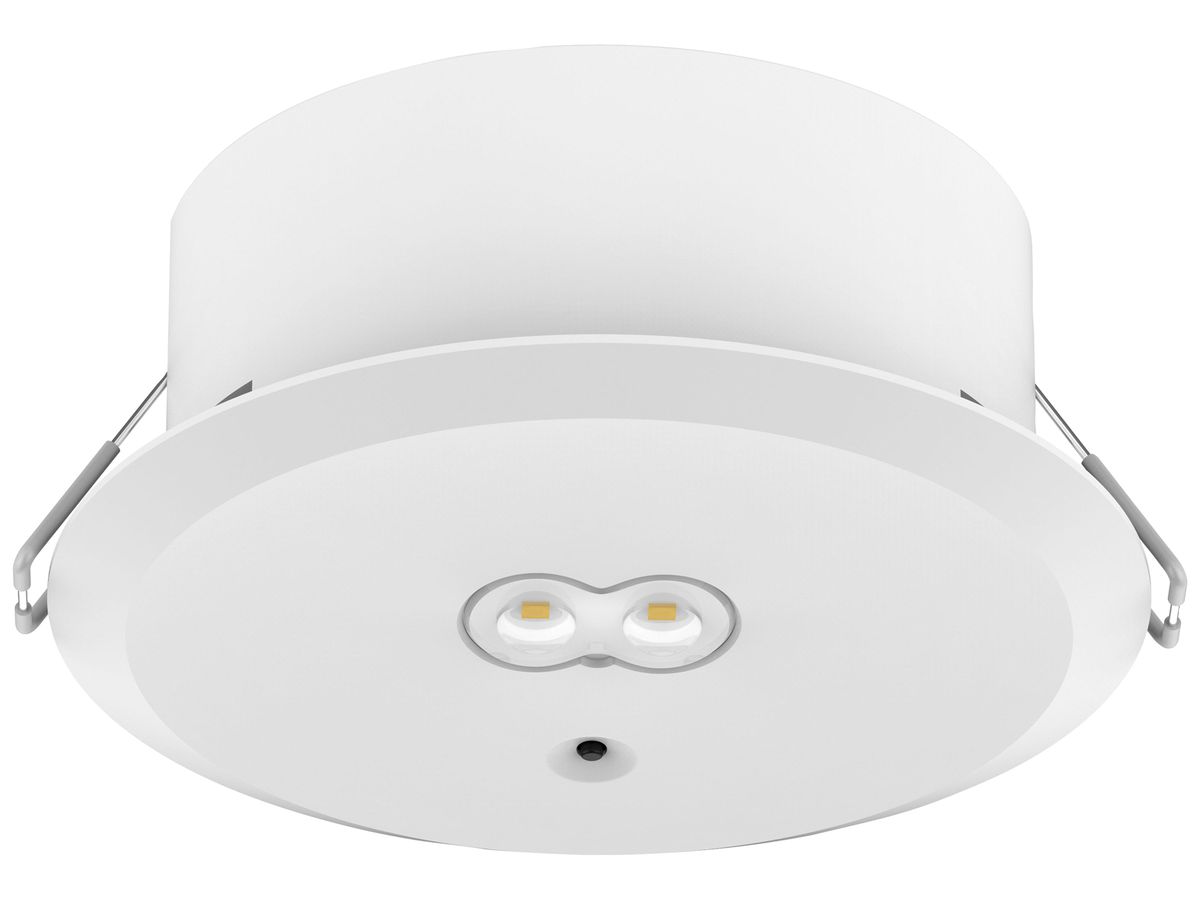 AP-LED Sicherheitsleuchte DOTLUX EXITtop Ø140mm 3h weiss