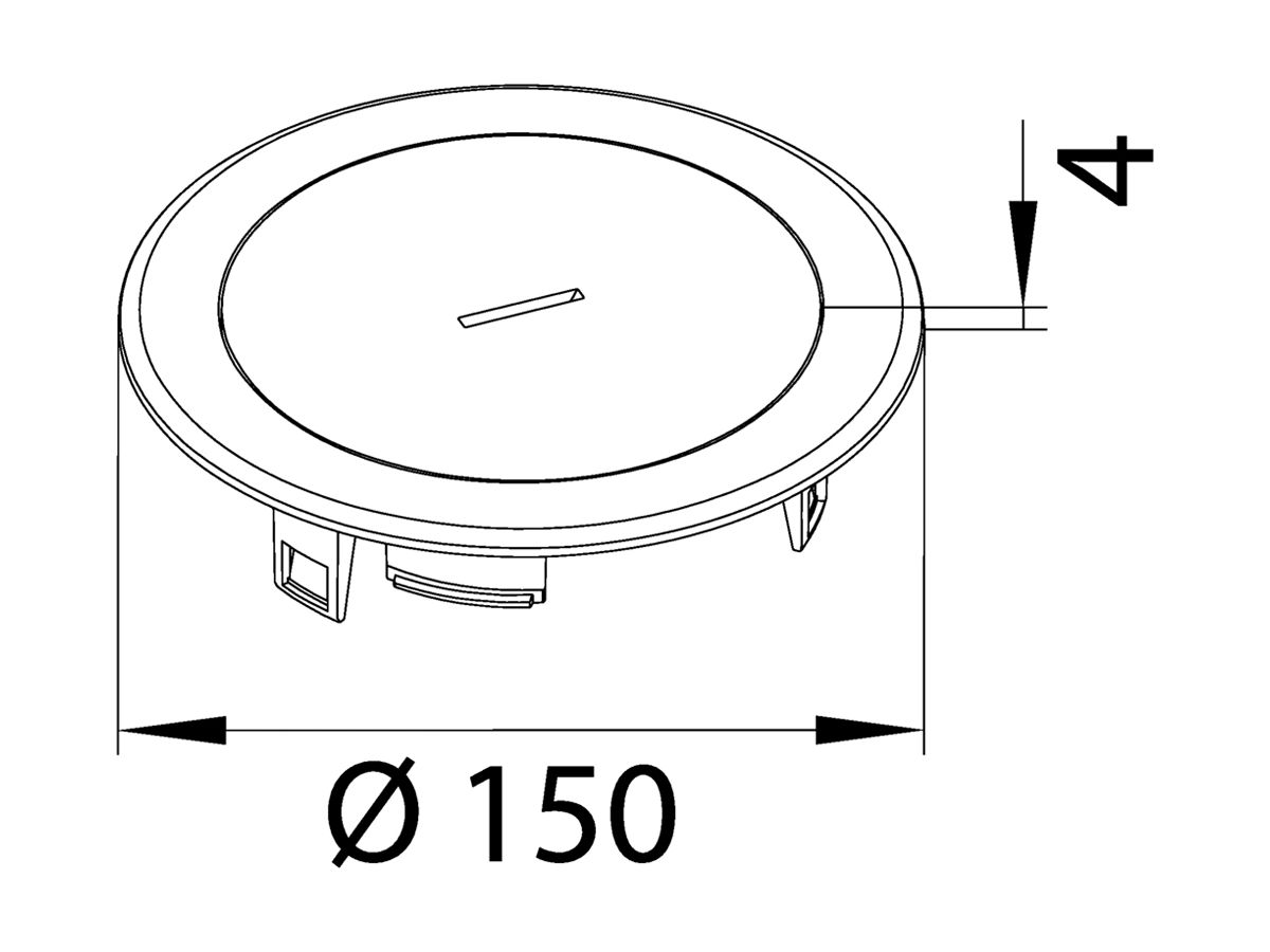 Deckel Hager für BSR02 Metal Messing