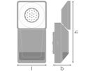 LED-Wandleuchte LDV ENDURA PRO SPOT SENSOR, 8W 840 IP55 weiss