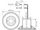 UP-Präsenzmelder ESYLUX PD-FLAT 360/8 RW BMS DALI-2 mit WINSTA CodeI