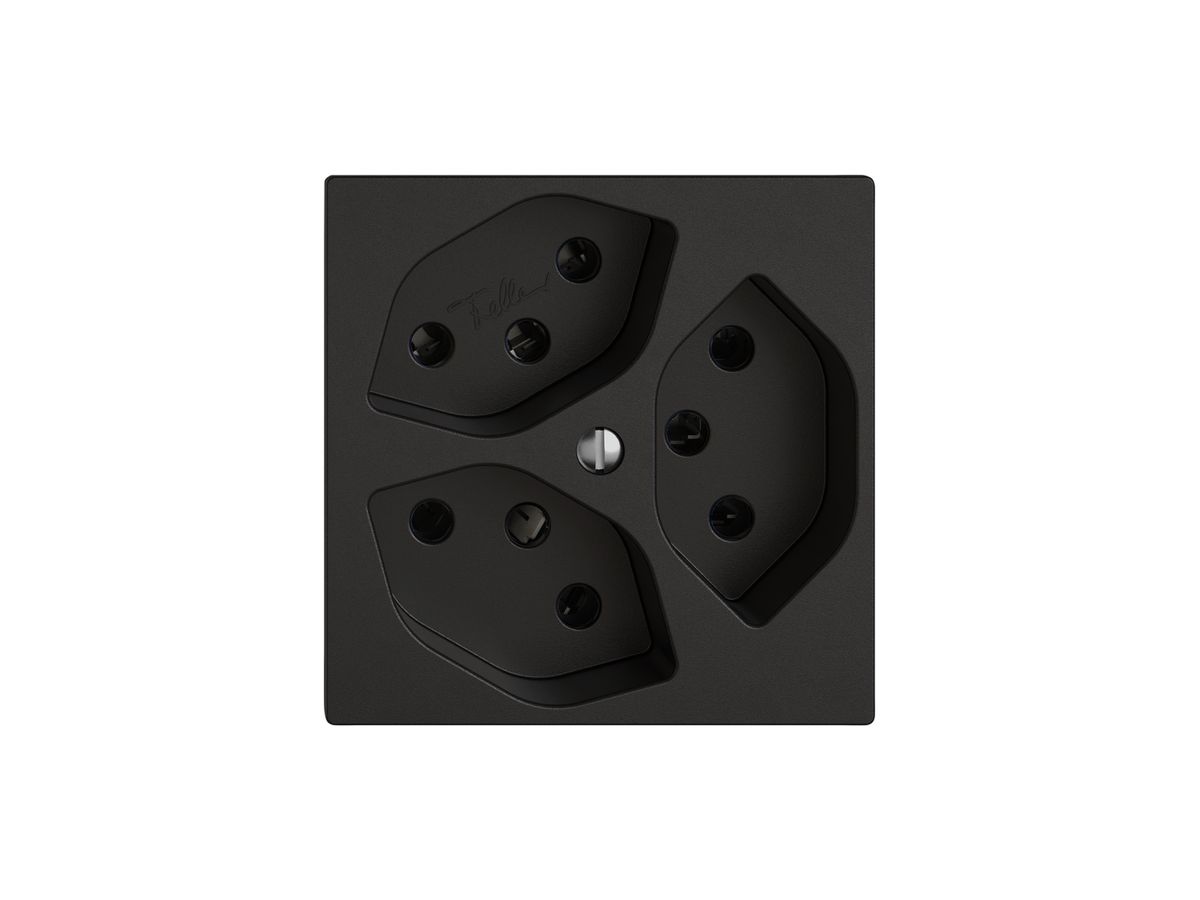 Steckdose EDIZIO.liv SNAPFIX® 3×T13 sz
