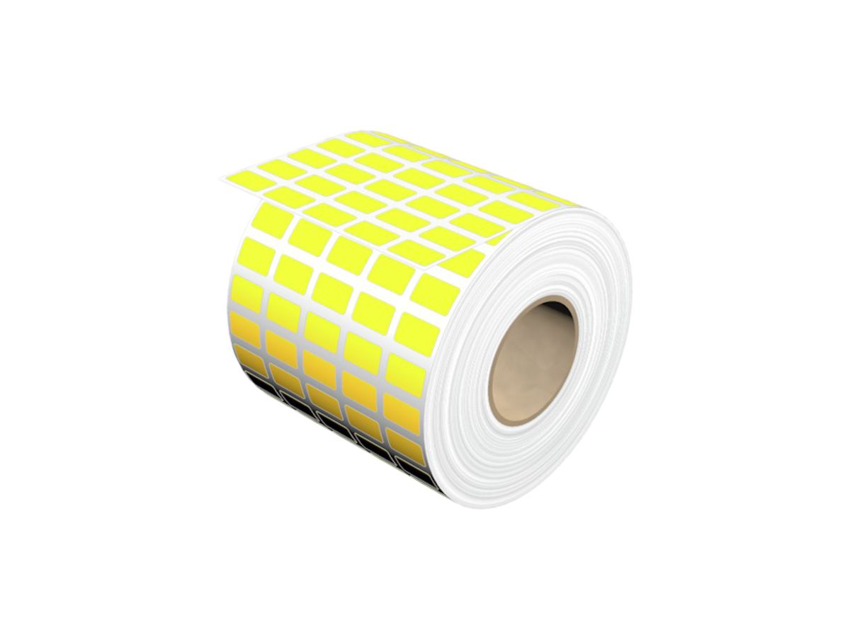 Etikette Weidmüller THM selbstklebend 15×9mm Baumwollgewebe, gelb