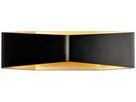 LED-Wandleuchte SLV BIG CARISO 2, 2×9W 600lm 2700K IP20 schwarz/messing