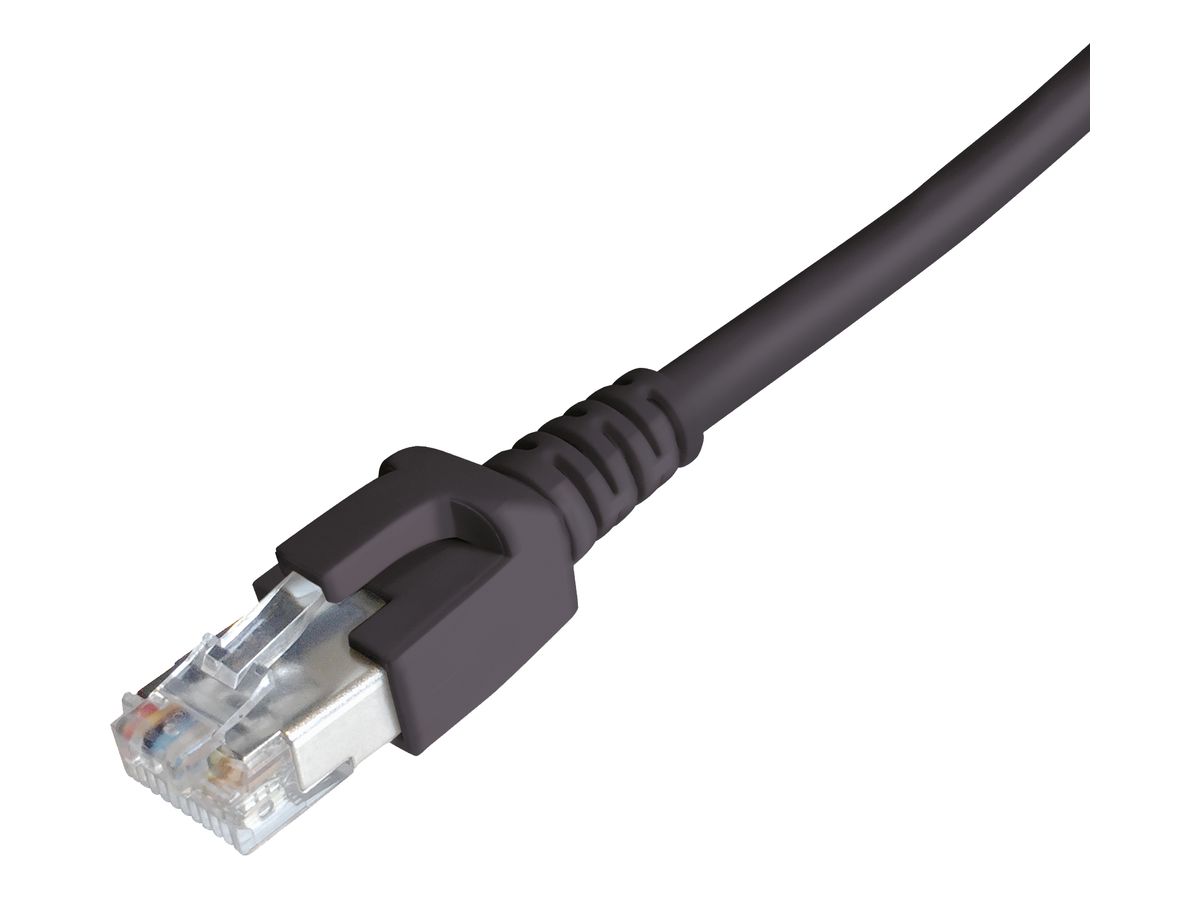 Patchkabel RJ45 Dätwyler 7702 proflex LSZH CAT6A S/FTP AWG26 1:1 schwarz 20m