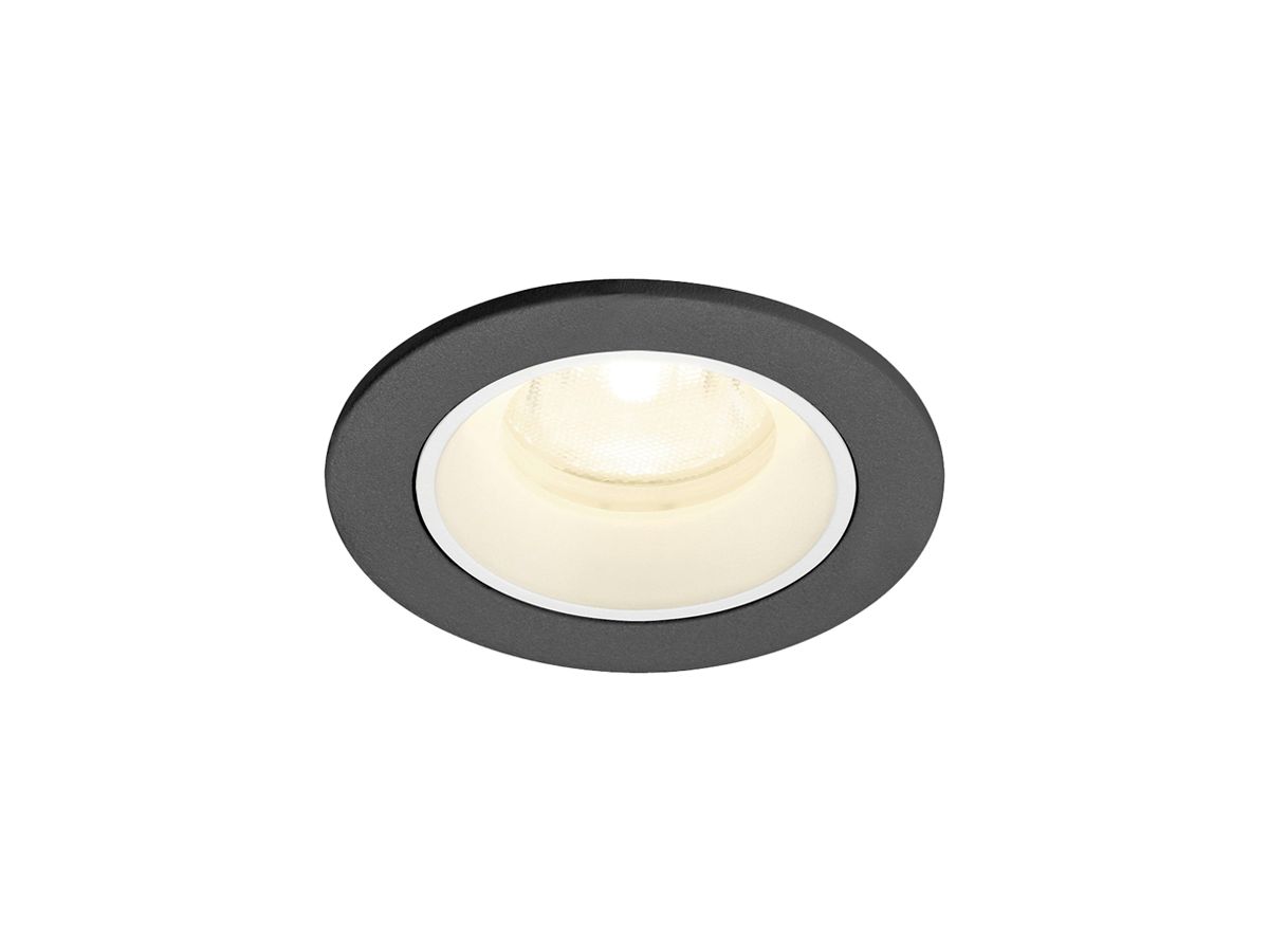 EB-LED-Deckenleuchte SLV NUMINOS XS 6.9W 1000lm 4000K MB DALI DIM Ø65×45mm sz/ws