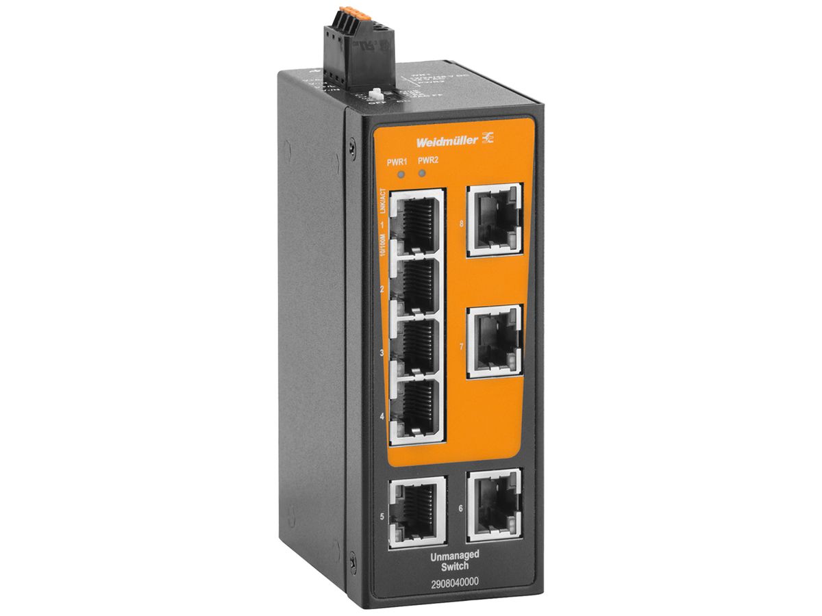 Switch Weidmüller IE-SW-BLB-08-8TX 8×RJ45 FE unmanaged