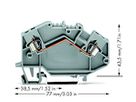 Durchgangsklemme WAGO TOPJOB 2.5mm² grau