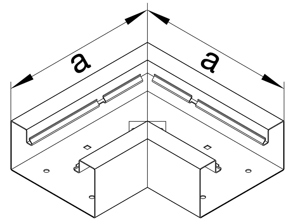 Flachwinkel tehalit BRS 65170, verkehrsweiss