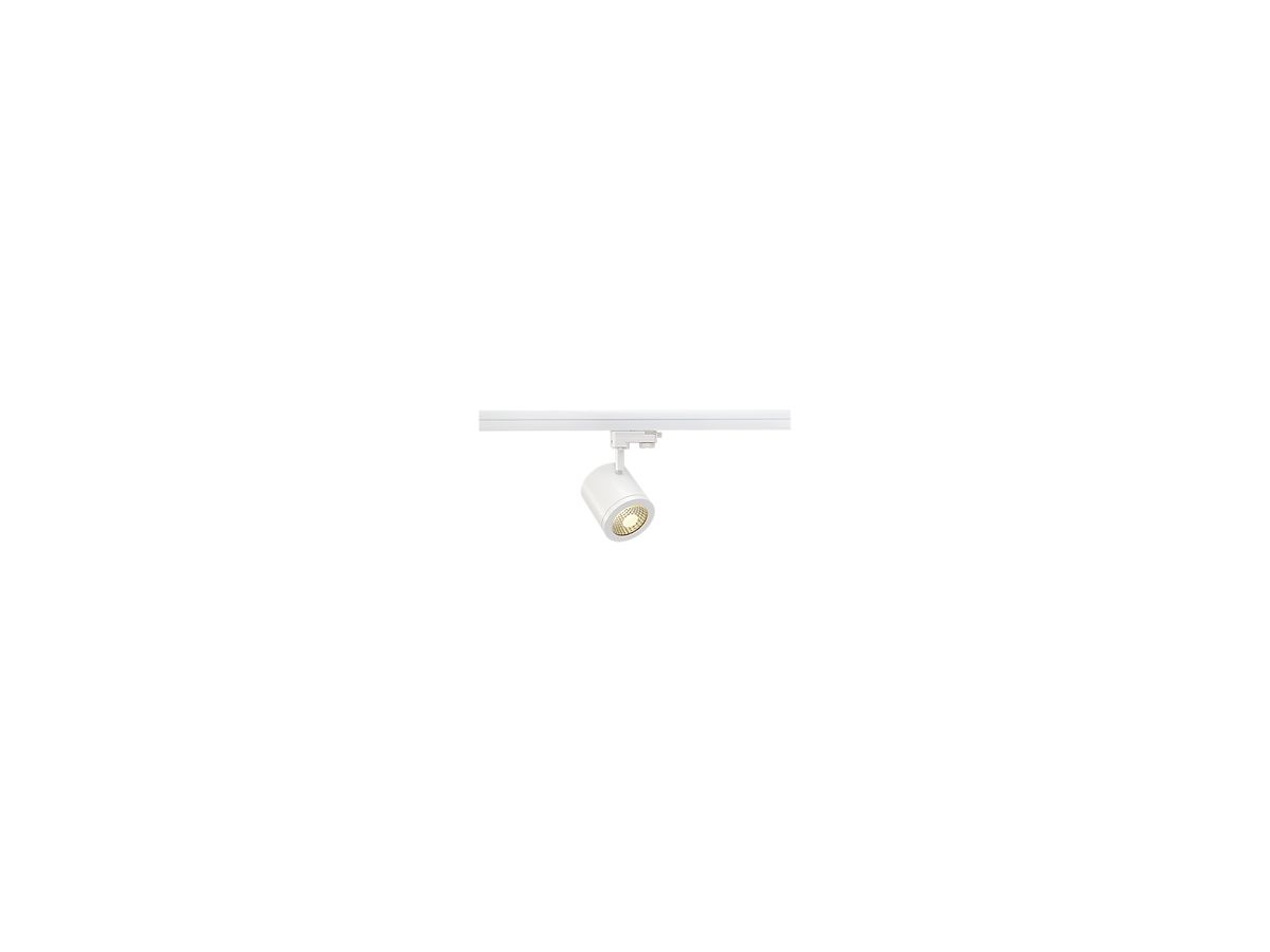 LED-Strahler SLV Enola_C, 9W 850lm 3000K 55° mit 3-Phasen-Adapter IP20 weiss