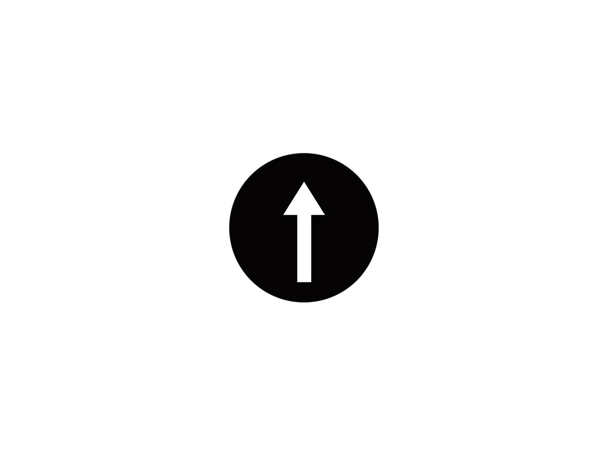Tastenplatte ETN RMQ Pilz Pfeilsymbol schwarz