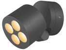 LED-Decken-/Wandleuchte SLV R-CUBE 15W 800lm 827/830 IP65 DIM Ø100mm an
