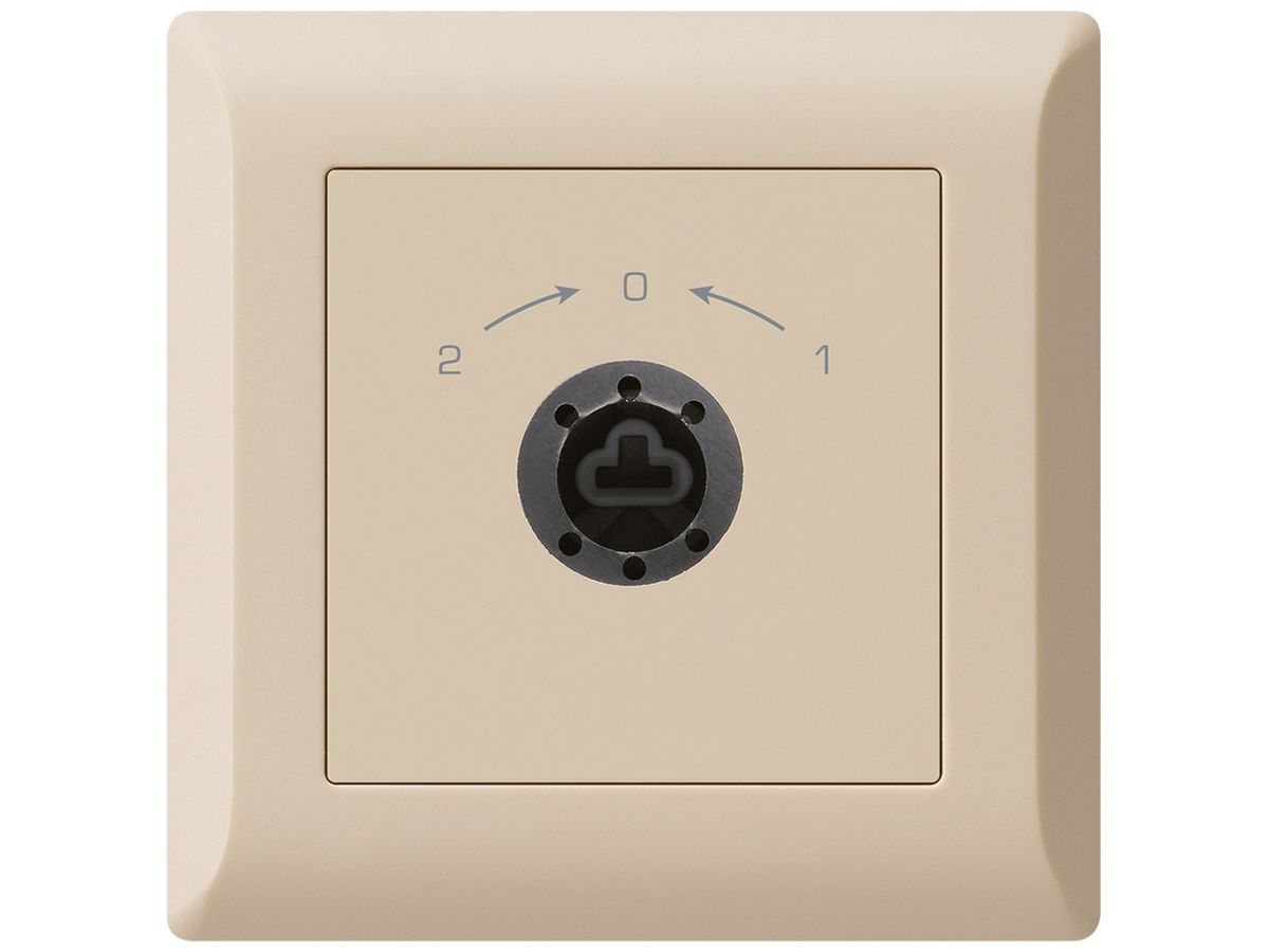 UP-SchwenkTaster 1->0<-2 kallysto.line beige für Schloss ohne Zylind