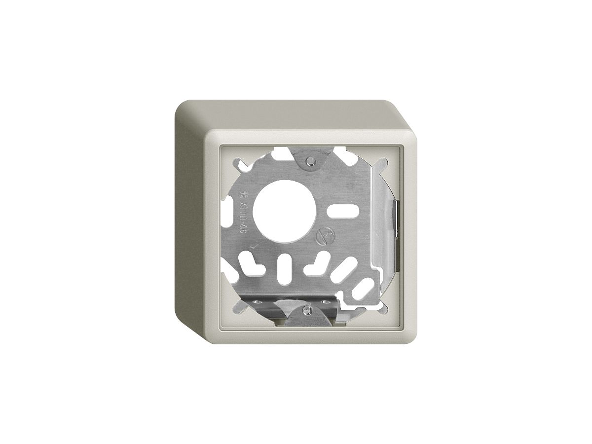 Kappe mit Grundplatte 54mm EDIZIOdue hellgrau universal