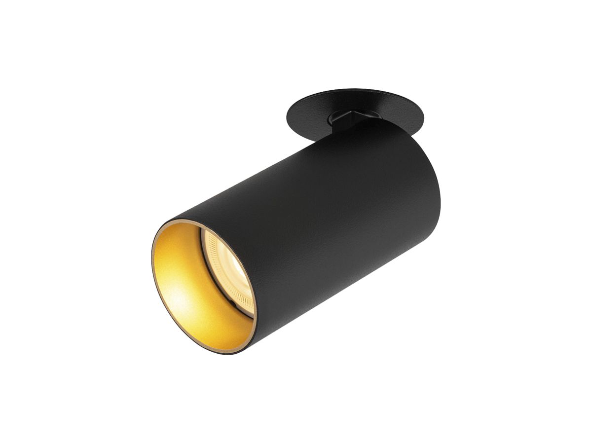 Spot SLV KAMI GU10 1×0…10W Ø55×125mm schwarz/Gold