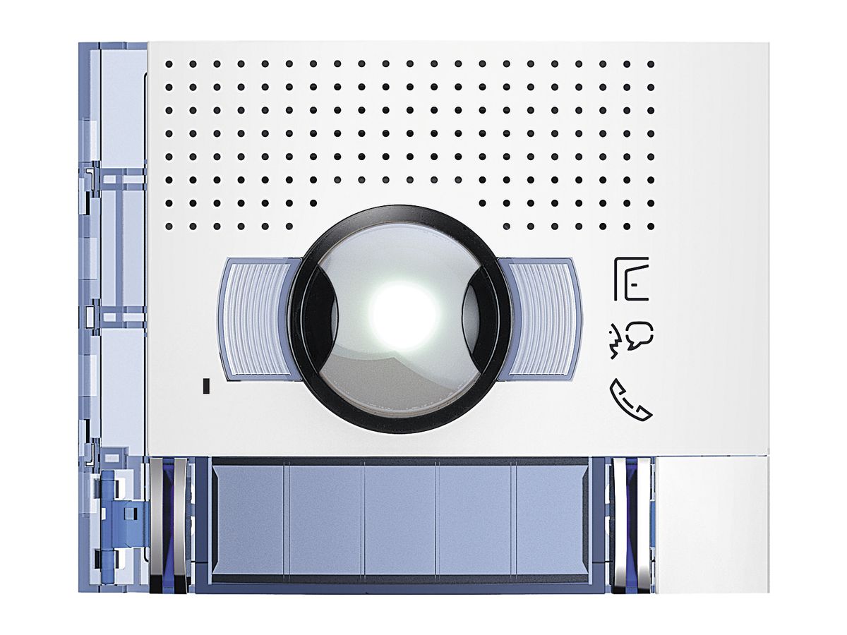 Frontblende für Tür-Lautsprecher/Kamera-Modul 96° Sfera mit 2 Ruftasten weiss