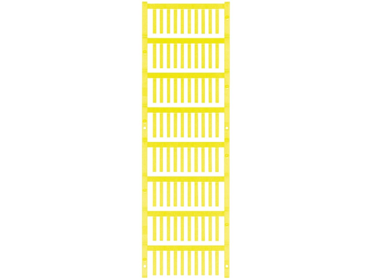 Leitermarkierer Weidmüller MultiCard SF für Ø1.7…2.1mm 21×3.2mm PA66 gelb