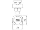 Verbindungsklemme Bettermann Ø 8…10 mm 5001 DIN-FT