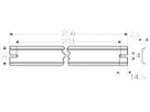 Tragschiene Hensel für KF 35 256mm