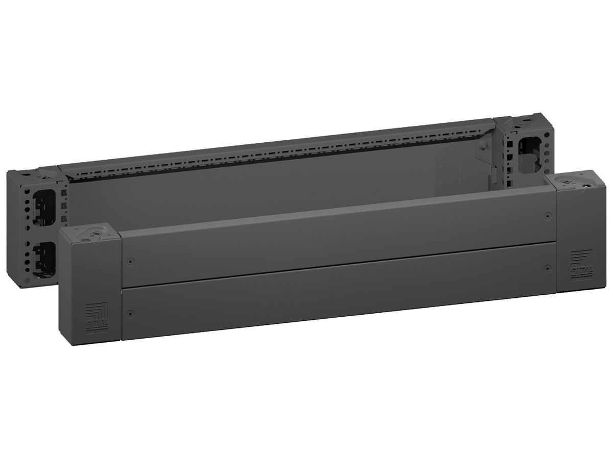 Sockelblende Rittal VX 8660.024 1000×200mm vorder-/rückseite schwarz Stahl 2Stk