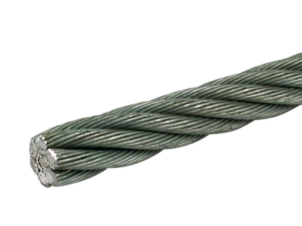 Stahlseil flexibel 11,5mm - (19 2,3mm) Ring 50m gal Zn