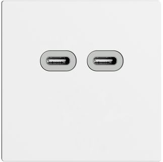 Steckdose USB 18W 2×Typ C Feller EDIZIOdue F 230V 3600mA weiss